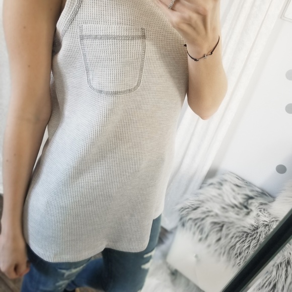 Dressy Waffle Tank w/Zipper Back Chic Spring Tanks Women’s Tops - Picture 7 of 10